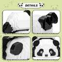Cute Panda Mini Building Blocks Sets for Goodie Bags, Not Compatible with Lego Animals, 1325 PCS Micro Mini Building Toy Bricks for Adults, Party Favors for Boys Girls 14+