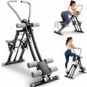 2-in-1 Stair Stepper & Ab Machine – Home Gym Exercise Equipment