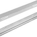 2pcs Stove Gap Covers Stainless Steel Stove Gap Filler Stoves Gaps Guards Oven Gaps Filler Heat Resistant Adjustable Length 13.8 to 27.5(COLOR:silver)