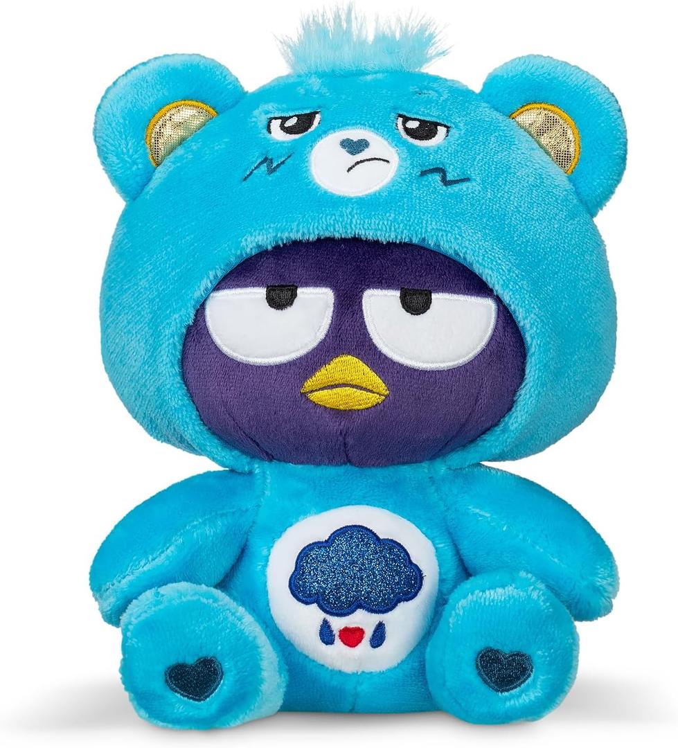 Care Bears - Badtz-Maru Dressed As Grumpy Bear 8" Fun-Size Plush, Blue - Soft, Huggable Bestie!  Good for Girls and Boys, Employees, Collectors, Ages 4+ (Small)