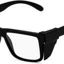 UV400 Bluelight Transition Photochromic Safety Glases Anti Scratch and Impact Resistant,Meets ANSI Z87.1 Standard (Matte Black)