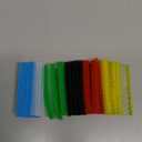 2100Pcs Six Colors Standard Tagging Gun Fasteners Garment Clothing Price Tag Label Barbs 1 Inch Each of Clear Green Blue Yellow Red Black  Total