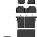 Wayhigh-All Weather Floor Mats & Cargo Liner and Seatback Cargo Set for Nissan Kicks 2025 2026 SV/SR (Not for S) Custom Fit TPE Car Mats Waterproof Heavy Duty Rubber Floor Liners for Kicks Accessories