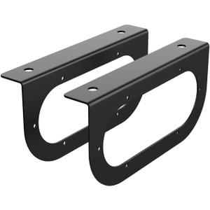 6" Oval Tail Light Mounting Bracket, 3mm Powder Coated Steel, Boat Trailer Light Mount for 6" Oval LED Trailer Lights, Flush Mount