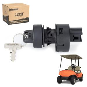 10L0L Golf Cart Ignition Key Switch for Yamaha G22 G29 Drive - 3 Position Switch Assembly with 2 Standard Keys for Yamaha Gas Golf Cart (OEM JW6-H2510-00, JW1-H2510-00-00)