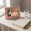 Best Friend Picture Frame, Friends Frame 4x6, BFF Gifts for Friends Forever, Birthday Graduation Gifts Ideas, Wooden Tabletop Photo Frame for Home Office Desk Decor