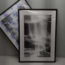 Americanflat 18x26 Poster Frame with Polished Plexiglass - Set of 2 - Use as 14x22 Frame with Mat or Display 18x26 Photo Without Mat - Galleria Collection - Picture Frames for Wall Display - Black