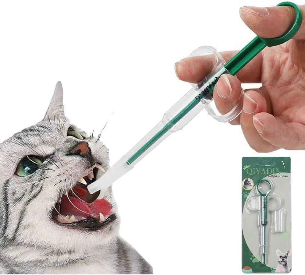 Cat Pill Shooter Pet Piller Gun Dog Pill Shooter Cat Tablet Soft Tip Syringe Pet Medical Feeding Dispenser Tool for Small Animal