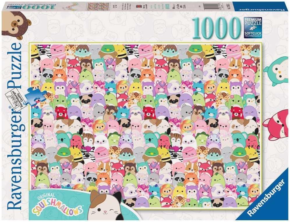 Ravensburger - Squishmallows Challenge Puzzle 1000 Pieces Gift Idea for Her or Him Adult Puzzles