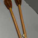 Naturals Toilet Bowl Brush - Natural Coconut Fiber Golf Head & Long Wooden Handle for Effective Cleaning for Bathroom Toilet - Eco-Friendly & Durable - 2 Pack Brushes with 2 Wall Hooks