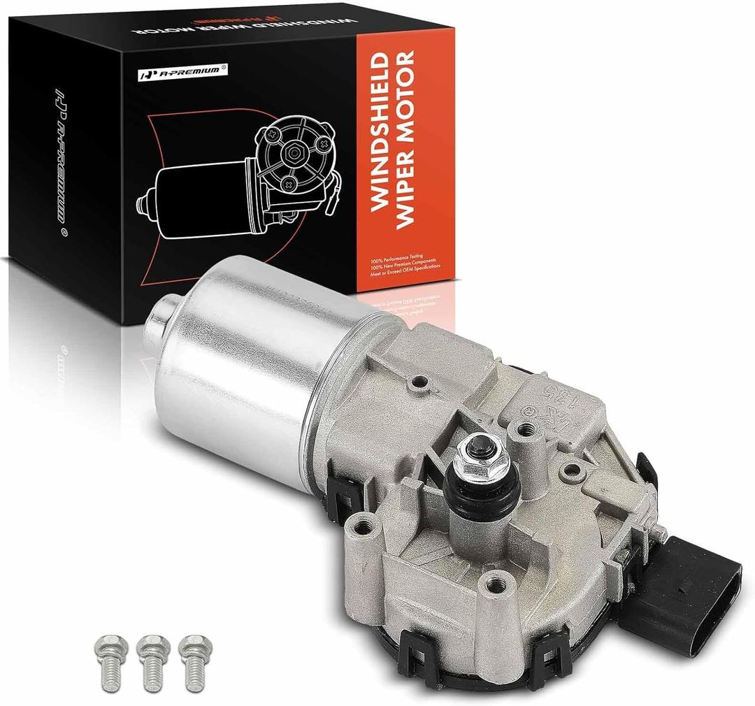 A-Premium Front Windshield Wiper Motor Compatible with Chevrolet, GMC, Dodge, Chrysler, Buick, Pontiac & Saturn Models - Traverse, Acadia, Journey, 200, Enclave, Avenger, Sebring, Uplander & More