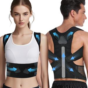 Customizable Comfort Posture Corrector for Women & Men, Upgraded Adjustable Back Brace Gift for Upper & Lower Back Pain Relief, Scoliosis Hunchback Hump Thoracic Corrector PC003 (Large)