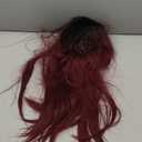 Kaneles Ombre Wine Red Wigs Long Straight Red Wigs for Women Ultra Soft Heat Resistant Fiber Party Cosplay Accessories (Ombre Wine Red)