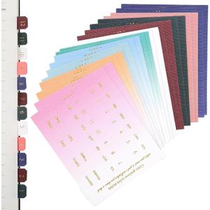 20 Sheets Monthly Tabs for Planner, Self Adhesive Monthly Tabs Index Planner Tab Colorful Journal Clendar Month Tab Stickers for Planners Office, Notebook, Study, Scrapbook