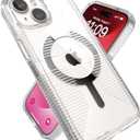 Speck Clear iPhone 15 Case - Slim, Built for MagSafe, Drop Protection Grip - for iPhone 15, iPhone 14 & iPhone 13 - Scratch Resistant, Anti-Yellowing, 6.1 Inch Phone Case - GemShell Grip Clear