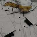 wantdo Plus Size Winter Coats for Women Parka Overcoat Warm Winter Jacket with Hood (2X, Gray)