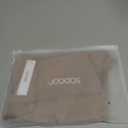 ODODOS Women's Crosover Yoga Shorts with Pockets, 6" Buttery Soft V High Waist Lounge Biker Shorts, Light Brown (Beige, XL)