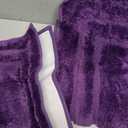 HOMEIDEAS Purple Bathroom Rugs Sets, 2 Piece Super Soft and Absorbent Non Slip Microfiber Machine Washable Bath Mats for Purple Bathroom Decor, 20" x 32" + 16" x 24"
