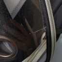 Cat Backpack Carrier, Breathable Cat Carrier Large Space Bubble Pet Backpack for Kitty Small Dog up to 12lbs, Transparent & Foldable Pet Carrier for Travel Hiking (Black