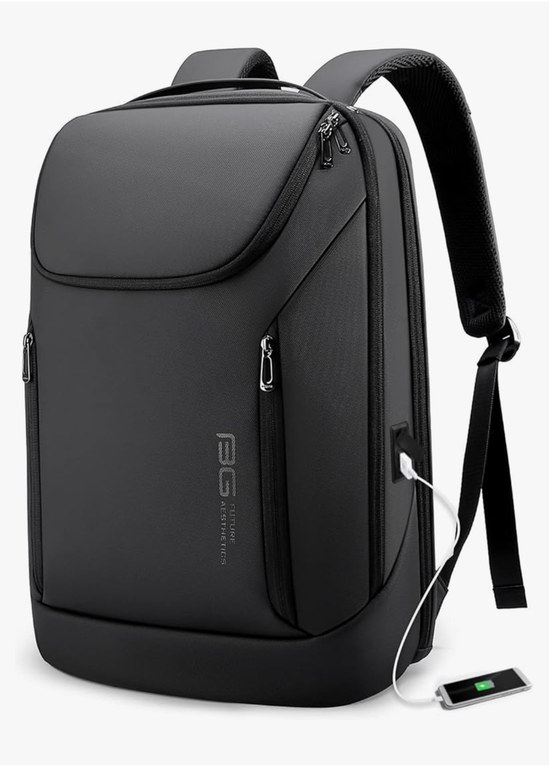 BANGE Business Smart Backpack Waterproof fit 15.6 Inch Laptop Backpack with USB Charging Port,Travel Durable Backpack