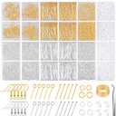 Hypoallergenic Earring Making Kit, modacraft 2000Pcs Earring Making Supplies Kit with Hypoallergenic Hooks, Earring Findings, Backs, Pins Jump Rings for Jewelry Making Supplies