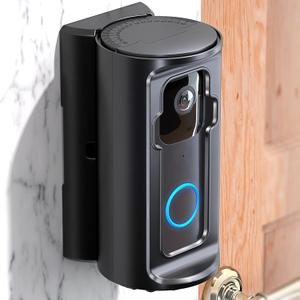 COOLWUFAN Video Doorbell Door Mount, Adjustable All Angle Anti-Theft Doorbell Mount for Wall & Door, Suitable for Wireless Video Doorbell and Wired Video Doorbell