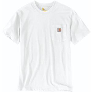 Carhartt Men's Loose Fit Heavyweight Short-Sleeve Pocket T-Shirt, Size Small, White 