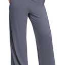 Wide Leg Pants Woman High Waist Yoga Pants Casual Work Dress Pants Lounge Sweatpants Loose Trousers with Pockets XL