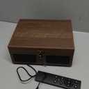 CD Player with Built-in Speakers Portable with Bluetooth Input&Output Nostalgic Desktop CD Players for Home Music Box Player with Stereo Sound Remote Control Brown