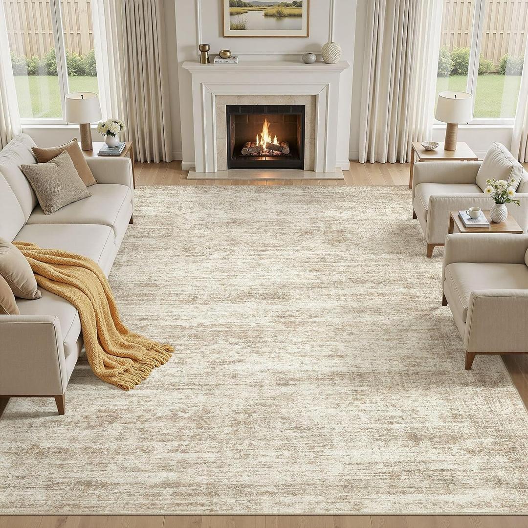 cotiled 10x14 Area Rugs Abstract Distressed Washable Large Living Room Rug