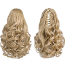 HSPJHTM Blonde Ponytail Extensions 10" Pony Tails Hair Extensions Clip Ponytails for Women Halloween Clip Hair Piece Wavy Pony Tails Synthetic Girls