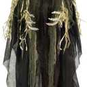 Haunted Hill Farm Life-Size Scary Talking Tree Man Halloween Animatronic with Touch Activated Lights and Sound, Battery Operated Indoor or Covered Outdoor Halloween Decorations, Creepy Fright Props