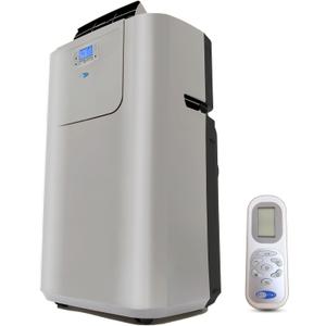 Whynter Portable Air Conditioner 12,000 BTU with Dual Hose Dehumidifier & Cooling Fan for 400 Sq Ft Rooms, Includes AC Unit Window Kit Elite ARC-122DS (7,000 SACC), Silver