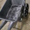 Rubbermaid Commercial Products 8.75 Cubic Foot, All-Weather, Big-Wheel Cart/Yard Cart/Lawn Cart/Wheelbarrow, Yardwork/Landscaping/DIY Projects, Durable/Weather Resistant, Black