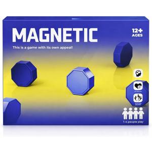 New Premium Magnetic Chess Board Game | Adjustable String, Large & Powerful Magnets | Portable Chess Set for Family, Travel, Camping & Parties, Kids & Adults (Blue)