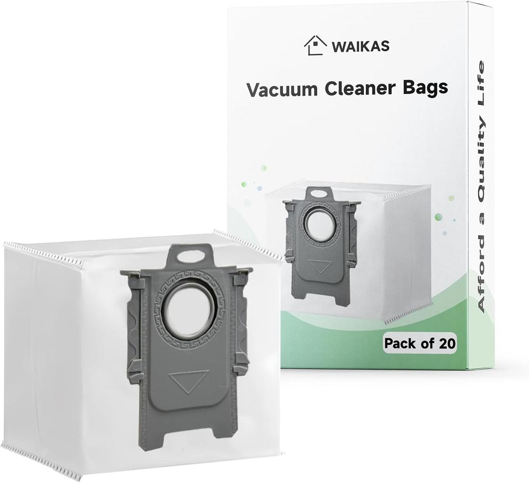 20 Pack Q7 M5+ Dust Bags for Roborock Q7 M5+, Q5 Max+, Q10 S5+, Q10 X5+, Q8 Max+, Q7 Max+, S7 Max Ultra, S8+ Robot Vacuum  Large Capacity Disposable Bag Accessories