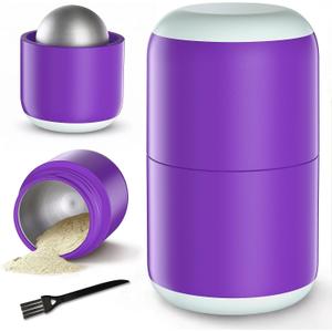 Barhon Pill Crusher Stainless Steel, Purple