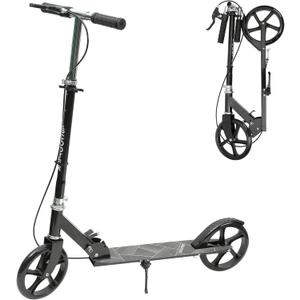 Scooters for Kids 8-12,Scooter for Teens Adults with 8-Inch Big Wheels Foldable Lightweight, 4 Adjustable Height Levels, 240 lbs Max Load Portable Scooter with Hand Brake