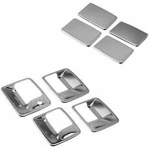 SEGADEN Chrome Plated Door Handle Cover Compatible with 1999-2016 Ford F-250 F-350 F-450 Super Duty (4 Doors Left Hand Drive No Passenger Keyhole) XG7748