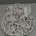 Lighted Christmas Decorations for Windows, Pack of 4 Plug-in Christmas Wreath Reindeer Santa Claus and Candy Cane Window Silhouette for Holiday New Year Winter Indoor Hanging Lights Decor