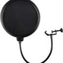 Studio Microphone Pop Filter Round Shape Mic Wind Mask Shield Screen