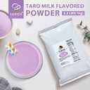 Soeos Taro Flavored Powder, 2.2 lbs (1kg)  Instant Bubble Tea Mix with Creamer & Sugar, Easy to Prepare, Perfect for Boba Drinks & Desserts (35.2 Ounce (Pack of 1))