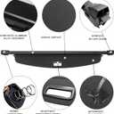 Sze Cargo Cover for 2022 2023 2024 2025 2026 Jeep Grand Cherokee (2 Row; WL) 4XE Retractable Trunk Cover Black Rear Trunk Security Cover Shielding Shade Waterproof-New Upgrade