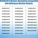 W10902814 Washplate Set Compatible with Whirlpool Maytag Washer W108396887 W10752287 MVWB855DW W10834893 W10834917,Including Screw & Cap