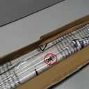 UNISHADES no Drill Cordless Roman Shades for Windows, 35" W 64" H - 100% Blackout - Linen - Beige