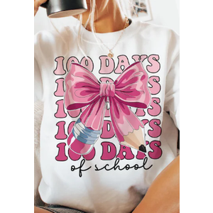 Pink and white shirt 100 days for 7-8 years, 130 height