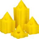 KATA 56Pack Pyramid Stands Painter's Painting Stands, Mini Cone Paint Stands for Canvas and Door Risers Support, Paint Pouring Suppliers, Cabinet Paint for Painter Elevated, Canvas Stand (56pc Yellow)