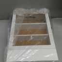 Memory Shadow Box with Drawer & Hanging Hook  3D Display Case for Photos, Awards, Medals & Keepsakes | Hidden Storage Organizer | Glass Front Frame (White)