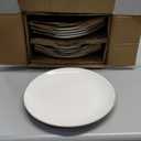 BTaT- White Porcelain Dinner Plates, Set of 12, 10.5" Gold Rimmed, Classic Style, Formal Dining, Christmas Gifts