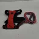 No Pull Dog Harness Adjustable Reflective Oxford Easy Control Medium Large Dog Harness with A Free Heavy Duty 5ft Dog Leash (XL (Neck: 21.5"-33", Chest: 30"-39.5"), Red Harness+Leash)